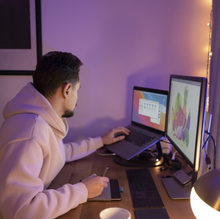 BenQ 32-inch monitor displaying color-accurate photo editing with Pantone validation